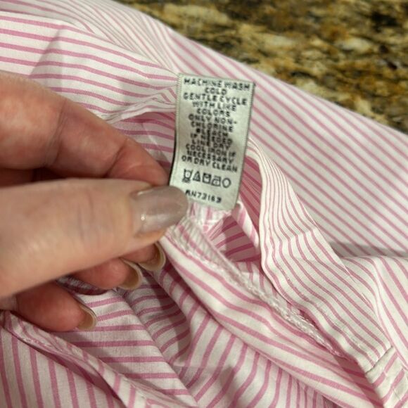 Neiman Marcus Cotton Blend Striped Sleeveless Tunic Top Size S - Picture 6 of 8